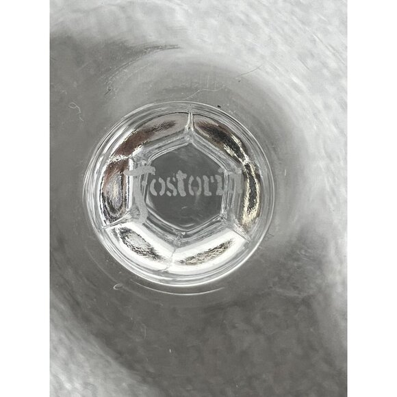 Vintage Fostoria Crystal Wine Glasses Goblets Set of 6 Faceted Stem Clear USA - Picture 7 of 12